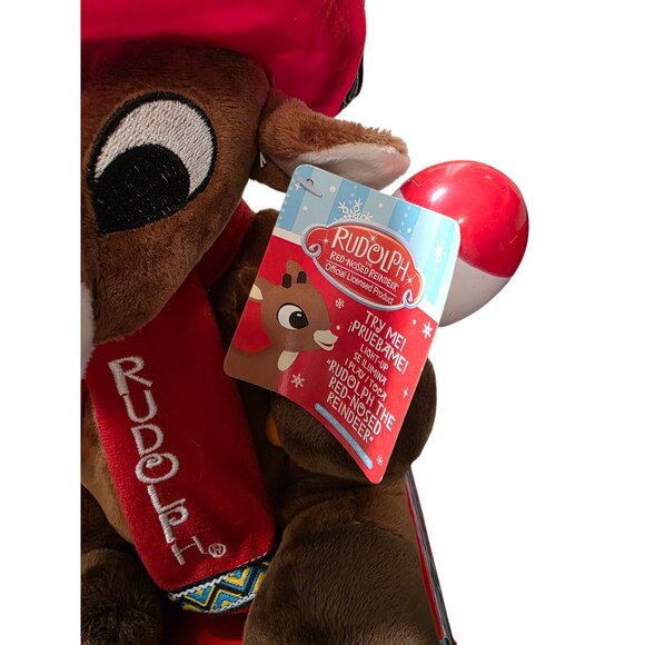 Animated Dan Dee Rudolph the Red Nosed Reindeer Christmas Plush - Picture 3 of 9